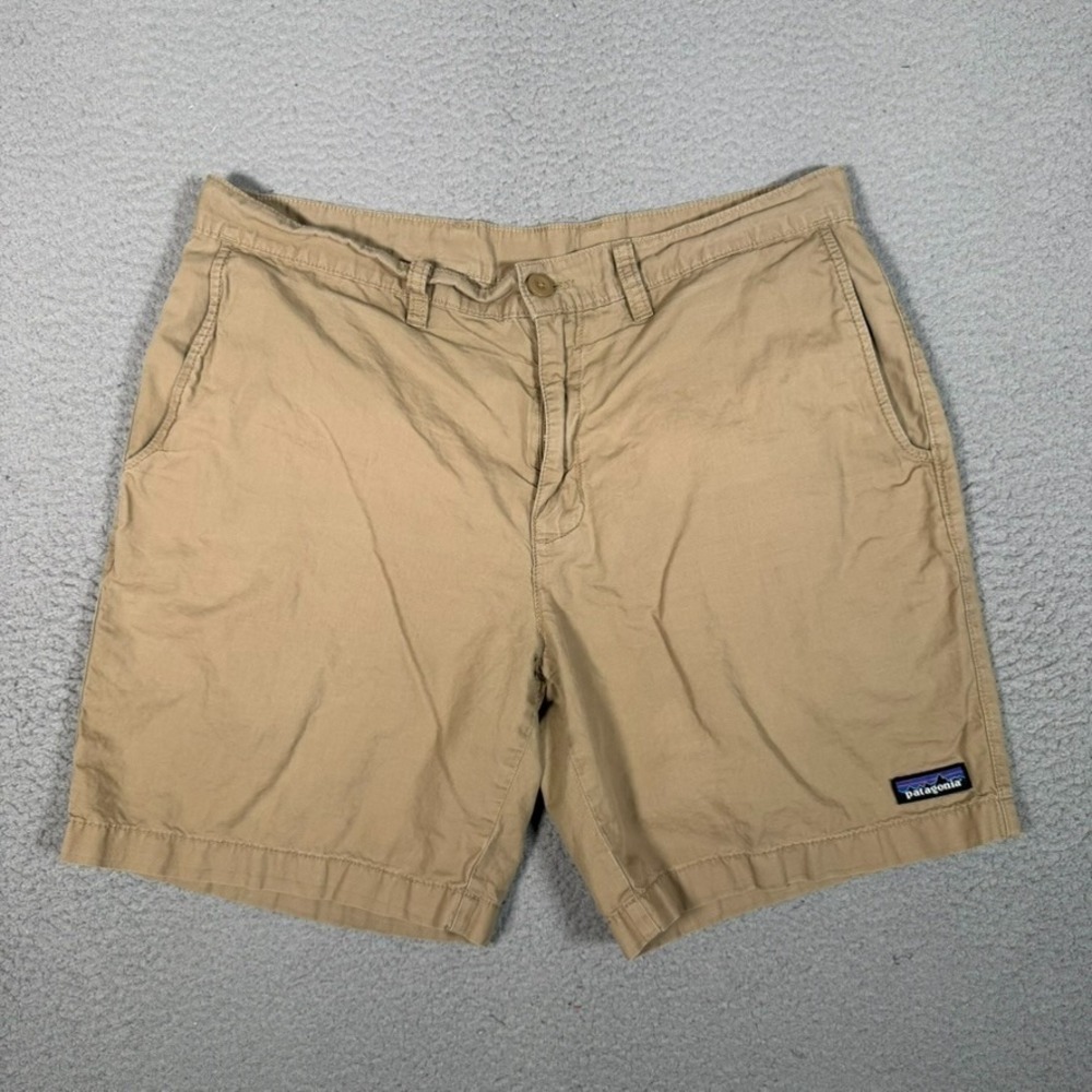 Patagonia Lightweight All Wear Hemp Shorts Mens 34 Brown Outdoor Casualwear Logo
